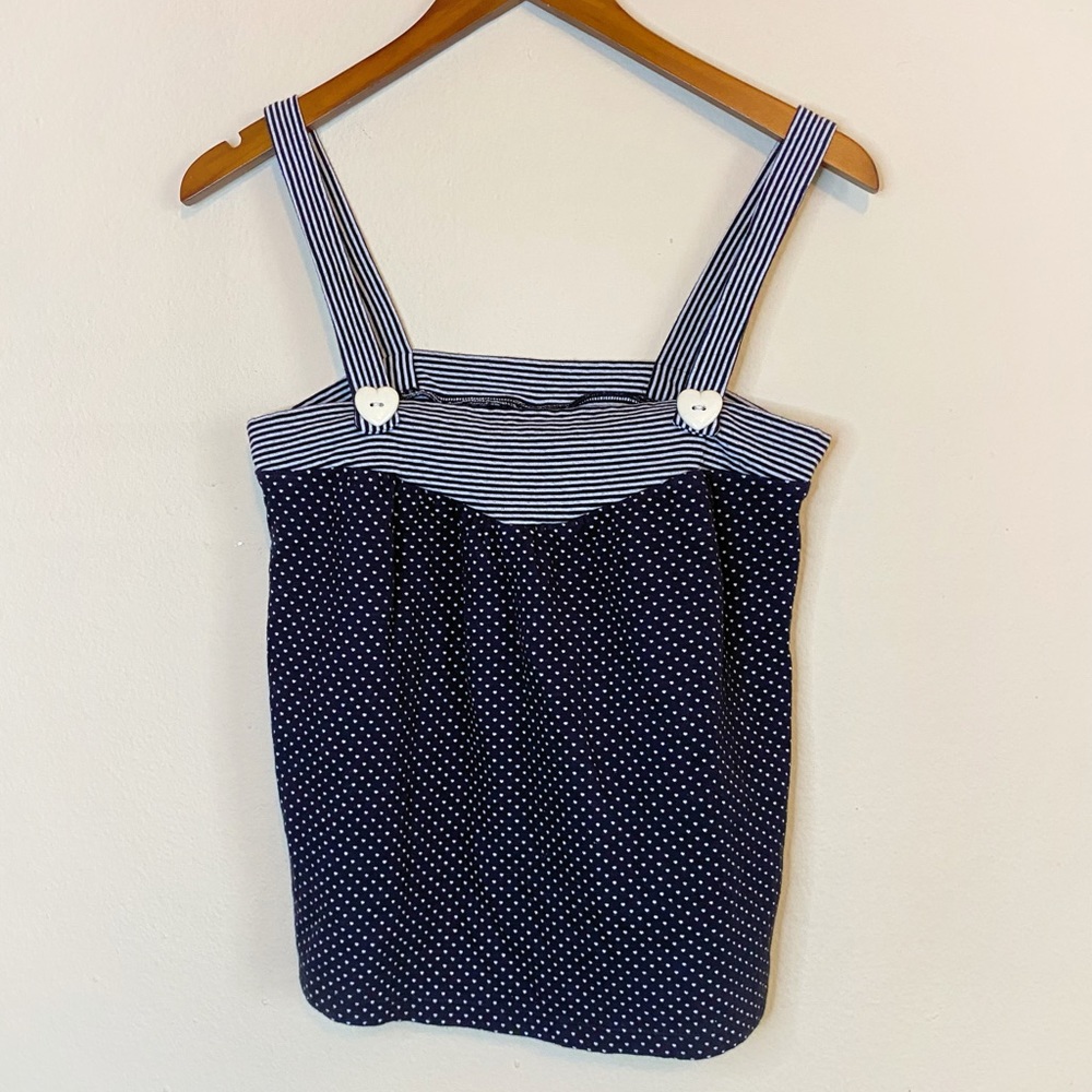 Cute Heart Button Tank